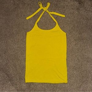 AERiE RiBBED HALTER TOP - SMALL